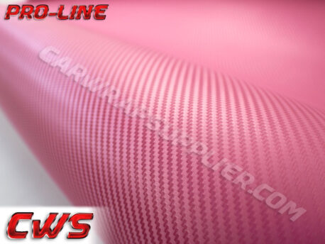 Pink Carbon Fiber Car Wrap Vinyl Film