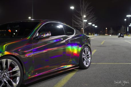 Black Holographic Chrome Vinyl Wrap from CWS