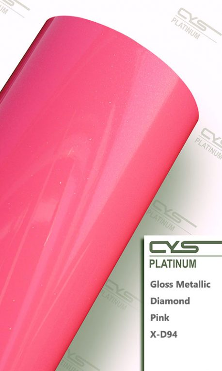 Gloss Diamond Metallic Pink X-D94 car wrap vinyl