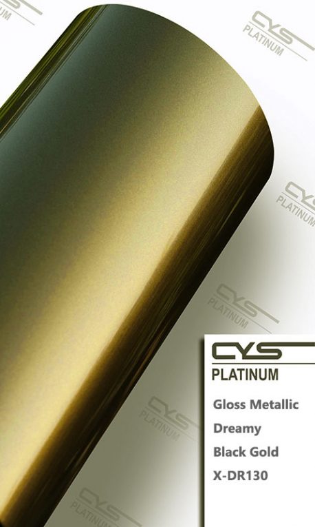Gloss Metallic Dreamy Black Gold X-DR130 car wrap vinyl