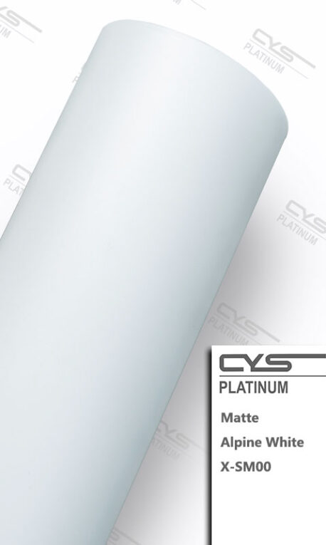 Platinum Matte Alpine White car wrap X-SM00