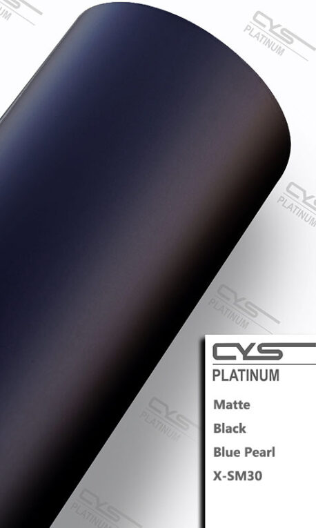 Platinum Matte Black Blue Pearl X-SM30 car wrap