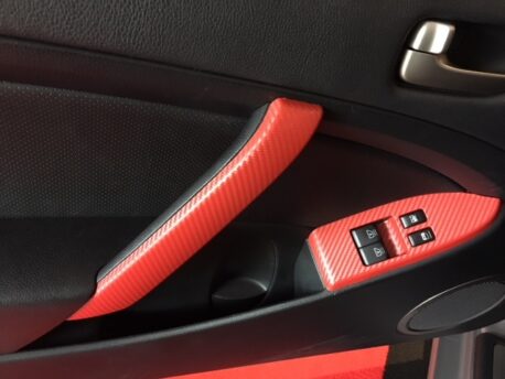 Red Carbon Fiber Car Wrap Vinyl Film