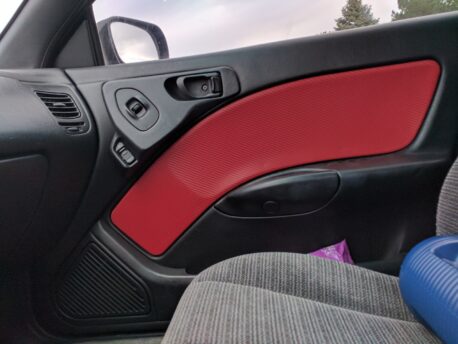 Red Carbon Fiber Car Wrap Vinyl Film