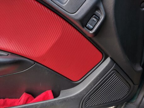 Red Carbon Fiber Car Wrap Vinyl Film