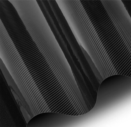 Black Tek R Gloss Carbon Fiber 5D Car Wrap Vinyl Film