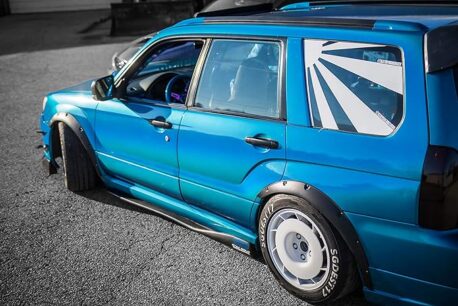 Premium Plus Gloss Metallic Psycho Blue car wrap vinyl
