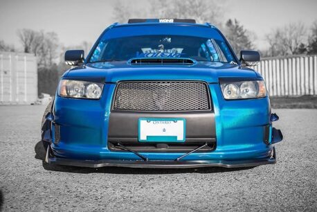 Premium Plus Gloss Metallic Psycho Blue car wrap vinyl