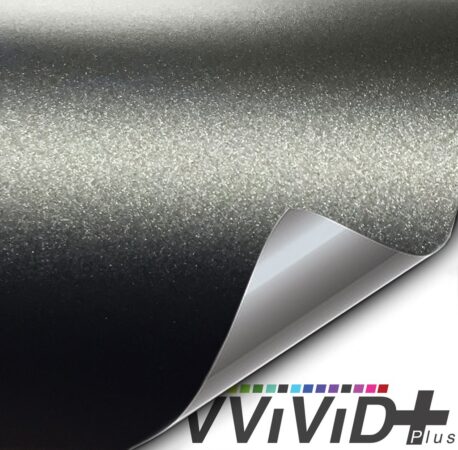 Premium Plus Matte Metallic Black Ghost car wrap vinyl film