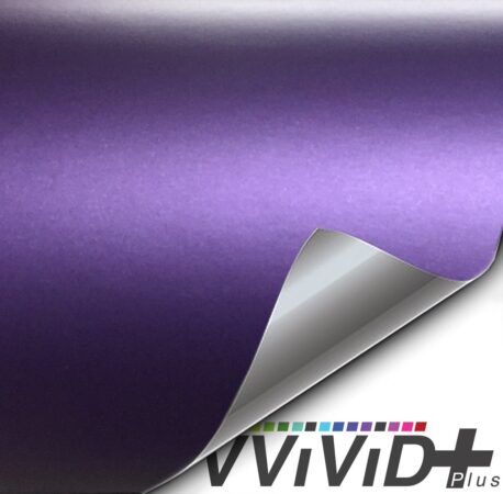Premium Plus Matte Metallic Purple Ghost car wrap vinyl film