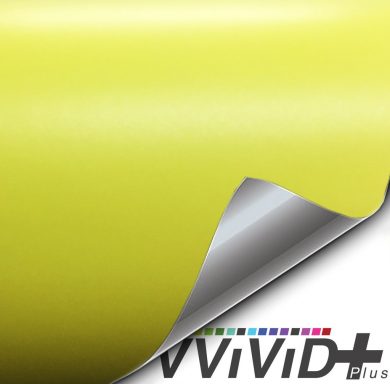 Premium Plus Matte Metallic Daytona Yellow car wrap vinyl film